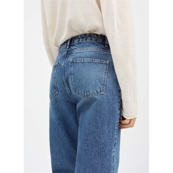 Skall Studio Allison Cropped Jeans, Slouchy Blue